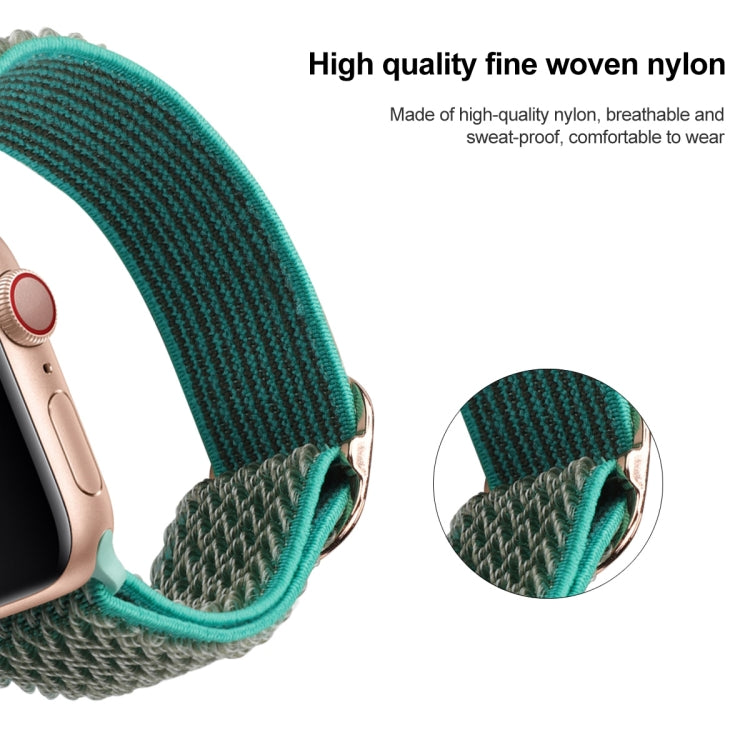 Wave Texture Nylon Watch Band For Apple Watch Ultra 49mm&Watch Ultra 2 49mm / Series 9&8&7 45mm / SE 3&SE 2&6&SE&5&4 44mm / 3&2&1 42mm(Spearmint Ice) by buy2fix