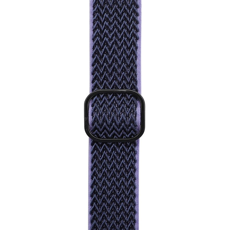 Wave Texture Nylon Watch Band For Apple Watch Ultra 49mm&Watch Ultra 2 49mm / Series 9&8&7 45mm / SE 3&SE 2&6&SE&5&4 44mm / 3&2&1 42mm(Midnight Blue Black) by buy2fix
