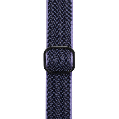 Wave Texture Nylon Watch Band For Apple Watch Ultra 49mm&Watch Ultra 2 49mm / Series 9&8&7 45mm / SE 3&SE 2&6&SE&5&4 44mm / 3&2&1 42mm(Midnight Blue Black) by buy2fix