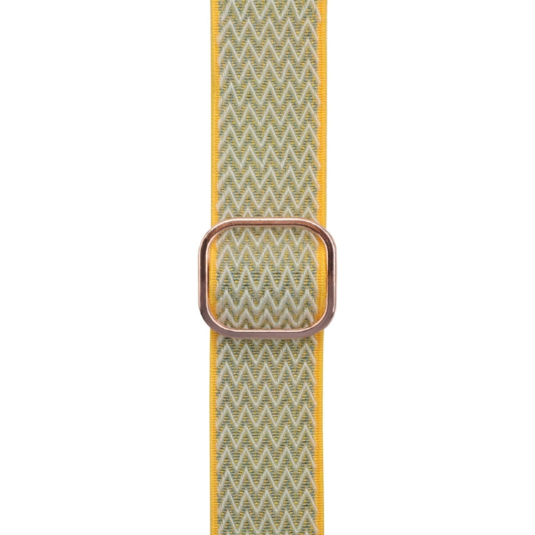 Wave Texture Nylon Watch Band For Apple Watch Ultra 49mm&Watch Ultra 2 49mm / Series 9&8&7 45mm / SE 3&SE 2&6&SE&5&4 44mm / 3&2&1 42mm(Sunny) by buy2fix