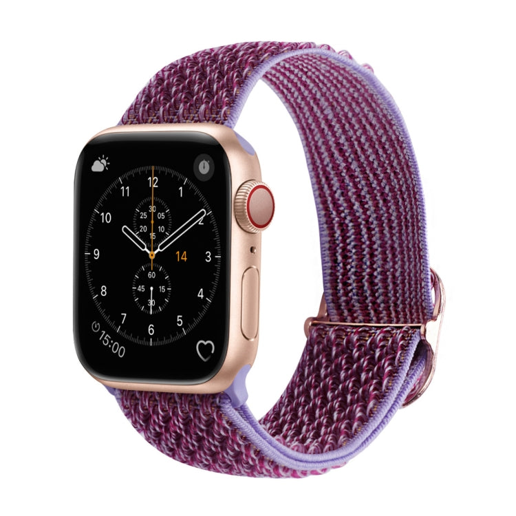 Wave Texture Nylon Watch Band For Apple Watch Ultra 49mm&Watch Ultra 2 49mm / Series 9&8&7 45mm / SE 3&SE 2&6&SE&5&4 44mm / 3&2&1 42mm(Lilac) by buy2fix