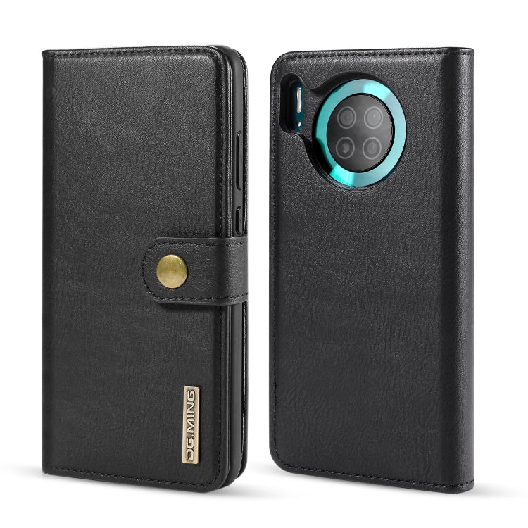 For Huawei Mate 30 DG.MING Crazy Horse Texture Flip Detachable Magnetic Leather Case with Holder & Card Slots & Wallet(Black) - Huawei Cases by DG.MING | Online Shopping UK | buy2fix