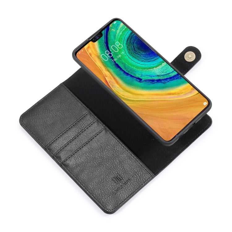 For Huawei Mate 30 DG.MING Crazy Horse Texture Flip Detachable Magnetic Leather Case with Holder & Card Slots & Wallet(Black) - Huawei Cases by DG.MING | Online Shopping UK | buy2fix