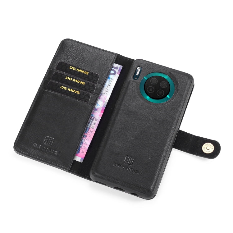For Huawei Mate 30 DG.MING Crazy Horse Texture Flip Detachable Magnetic Leather Case with Holder & Card Slots & Wallet(Black) - Huawei Cases by DG.MING | Online Shopping UK | buy2fix