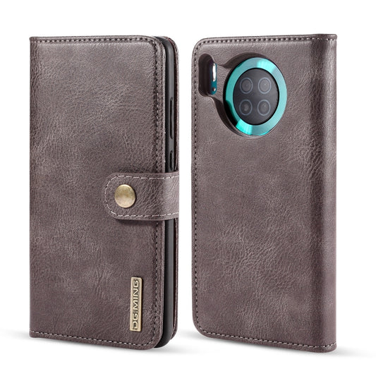 For Huawei Mate 30 DG.MING Crazy Horse Texture Flip Detachable Magnetic Leather Case with Holder & Card Slots & Wallet(Grey) - Huawei Cases by DG.MING | Online Shopping UK | buy2fix