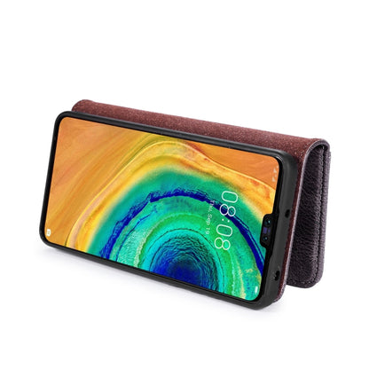 For Huawei Mate 30 DG.MING Crazy Horse Texture Flip Detachable Magnetic Leather Case with Holder & Card Slots & Wallet(Grey) - Huawei Cases by DG.MING | Online Shopping UK | buy2fix