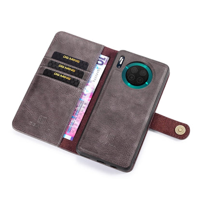 For Huawei Mate 30 DG.MING Crazy Horse Texture Flip Detachable Magnetic Leather Case with Holder & Card Slots & Wallet(Grey) - Huawei Cases by DG.MING | Online Shopping UK | buy2fix