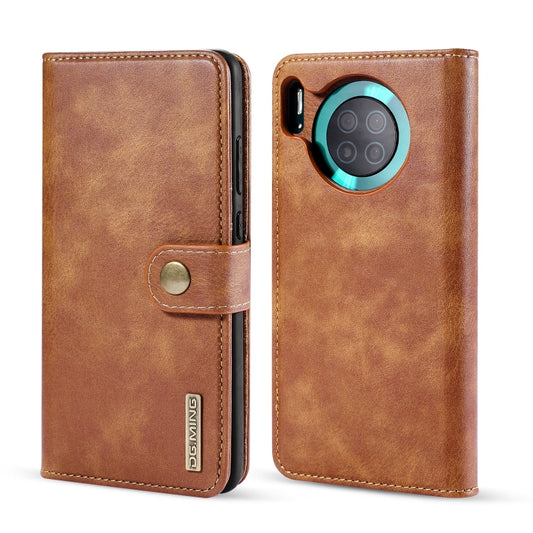 For Huawei Mate 30 DG.MING Crazy Horse Texture Flip Detachable Magnetic Leather Case with Holder & Card Slots & Wallet(Brown) - Huawei Cases by DG.MING | Online Shopping UK | buy2fix