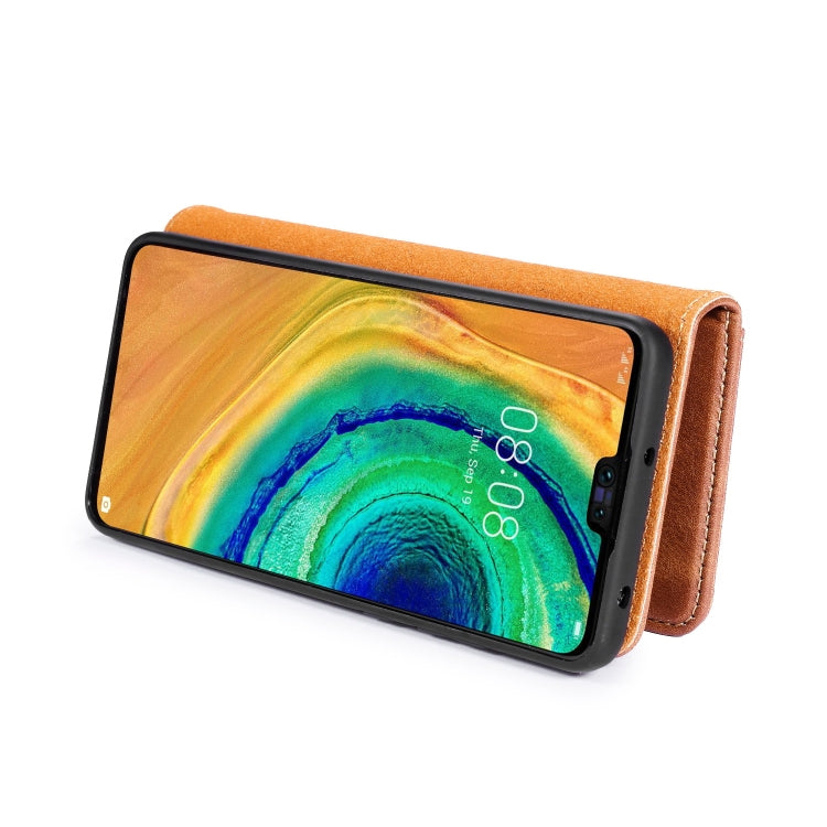 For Huawei Mate 30 DG.MING Crazy Horse Texture Flip Detachable Magnetic Leather Case with Holder & Card Slots & Wallet(Brown) - Huawei Cases by DG.MING | Online Shopping UK | buy2fix