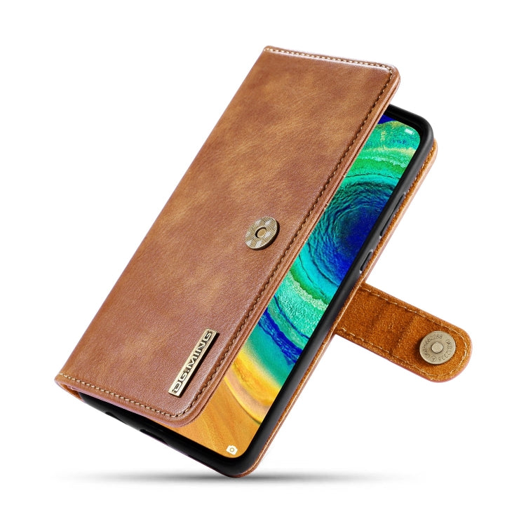 For Huawei Mate 30 DG.MING Crazy Horse Texture Flip Detachable Magnetic Leather Case with Holder & Card Slots & Wallet(Brown) - Huawei Cases by DG.MING | Online Shopping UK | buy2fix