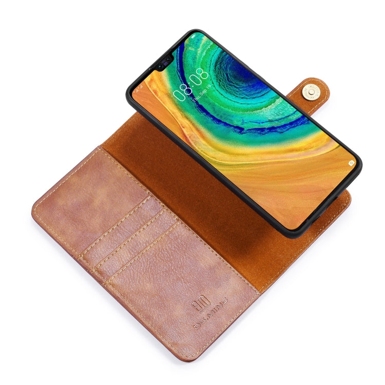 For Huawei Mate 30 DG.MING Crazy Horse Texture Flip Detachable Magnetic Leather Case with Holder & Card Slots & Wallet(Brown) - Huawei Cases by DG.MING | Online Shopping UK | buy2fix