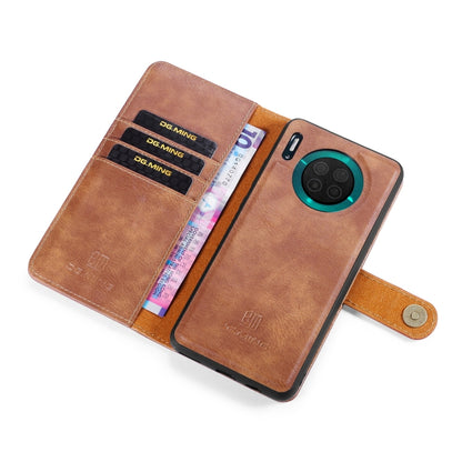 For Huawei Mate 30 DG.MING Crazy Horse Texture Flip Detachable Magnetic Leather Case with Holder & Card Slots & Wallet(Brown) - Huawei Cases by DG.MING | Online Shopping UK | buy2fix