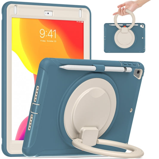 Shocproof TPU + PC Protective Case with 360 Degree Rotation Foldable Handle Grip Holder & Pen Slot For iPad 9.7 2018 / 2017 / Air 2 / Pro 9.7(Cornflower Blue) - iPad 9.7 (2018) & (2017) Cases by buy2fix | Online Shopping UK | buy2fix