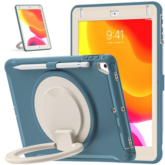 Shocproof TPU + PC Protective Case with 360 Degree Rotation Foldable Handle Grip Holder & Pen Slot For iPad 9.7 2018 / 2017 / Air 2 / Pro 9.7(Cornflower Blue) - iPad 9.7 (2018) & (2017) Cases by buy2fix | Online Shopping UK | buy2fix