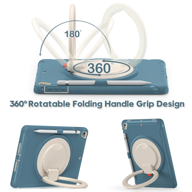 Shocproof TPU + PC Protective Case with 360 Degree Rotation Foldable Handle Grip Holder & Pen Slot For iPad 9.7 2018 / 2017 / Air 2 / Pro 9.7(Cornflower Blue) - iPad 9.7 (2018) & (2017) Cases by buy2fix | Online Shopping UK | buy2fix