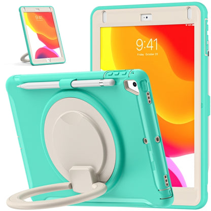Shockproof  TPU + PC Protective Case with 360 Degree Rotation Foldable Handle Grip Holder & Pen Slot For iPad 9.7 2018 / 2017 / Air 2 / Pro 9.7(Mint Green) - iPad 9.7 (2018) & (2017) Cases by buy2fix | Online Shopping UK | buy2fix