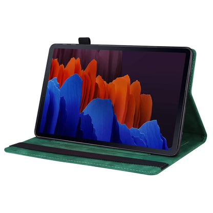 For Samsung Galaxy Tab S8+ / Tab S8 Plus / Tab S7 FE / Tab S7+ SM-T970 / SM-T976B Business Shockproof Horizontal Flip Leather Case with Holder & Card Slots & Photo Frame & Pen Slot & Sleep / Wake-up Function(Green) by buy2fix