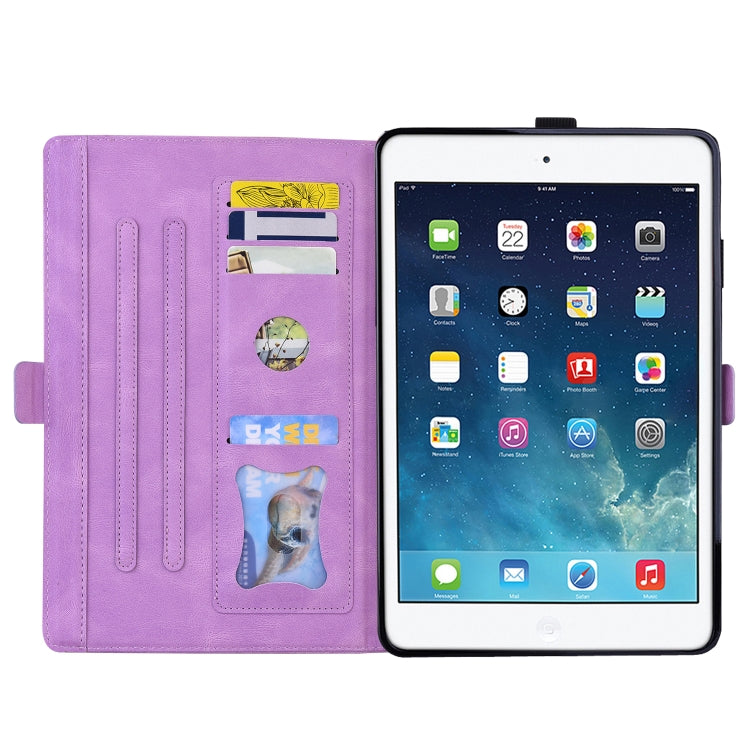 Love Butterfly Pattern For iPad 10.2 2021 / 2020 / 2019 Horizontal Flip Leather Case with Holder & Sleep / Wake-up Function / Air (2019) / 10.2 (2020)(Purple) - iPad 10.2 Cases by buy2fix | Online Shopping UK | buy2fix