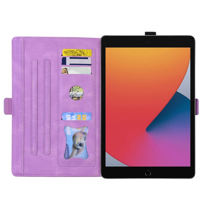 For iPad Pro 12.9 (2020) / (2021) Love Butterfly Pattern Horizontal Flip Leather Tablet Case with Holder & Sleep / Wake-up Function(Purple) - iPad Pro 12.9 (2020) Cases by buy2fix | Online Shopping UK | buy2fix