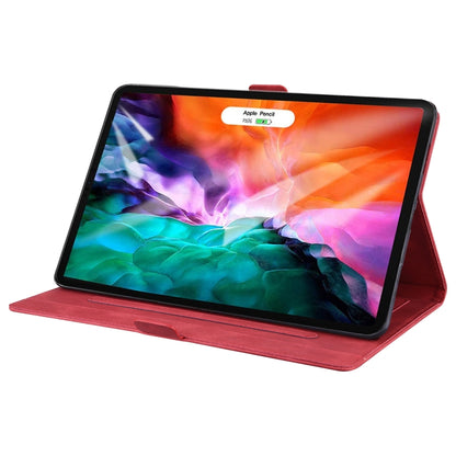 For iPad Pro 12.9 (2020) / (2021) Love Butterfly Pattern Horizontal Flip Leather Tablet Case with Holder & Sleep / Wake-up Function(Red) - iPad Pro 12.9 (2020) Cases by buy2fix | Online Shopping UK | buy2fix