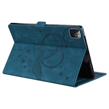 For iPad Pro 11 2022 / 2021 / 2018 / Air 2020 10.9 Love Butterfly Pattern Horizontal Flip Leather Tablet Case with Holder & Sleep / Wake-up Function(Blue) - iPad Pro 11 (2022/2021) Cases by buy2fix | Online Shopping UK | buy2fix