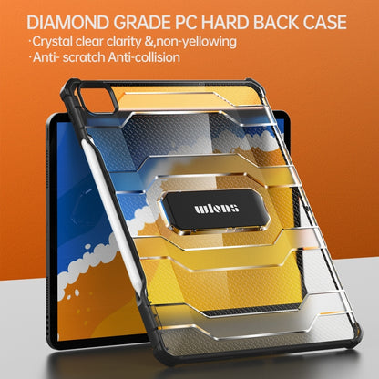 For iPad Pro 11 2022 / 2021 / 2020 / 2018 / Air 2020 10.9 wlons Explorer Series PC + TPU Tablet Case with Folding Holder(Matte Transparent) - iPad Pro 11 (2022/2021) Cases by wlons | Online Shopping UK | buy2fix