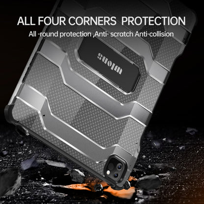 For iPad Pro 11 2022 / 2021 / 2020 / 2018 / Air 2020 10.9 wlons Explorer Series PC + TPU Tablet Case with Folding Holder(Matte Transparent) - iPad Pro 11 (2022/2021) Cases by wlons | Online Shopping UK | buy2fix