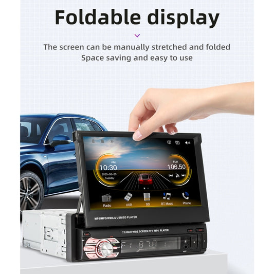 9601C HD 7 inch Manually Retractable Screen Car MP5 Player GPS Navigation Bluetooth Radio, Support Mirror Link & FM & TF Card & USB - Car MP3 & MP4 & MP5 by buy2fix | Online Shopping UK | buy2fix