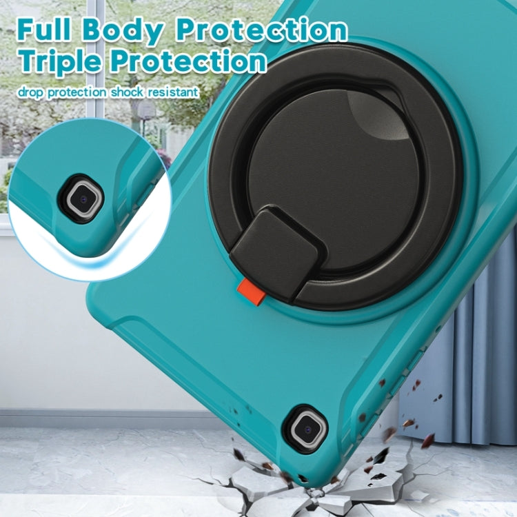 Shockproof TPU + PC Protective Case with 360 Degree Rotation Foldable Handle Grip Holder & Pen Slot For Samsung Galaxy Tab A7 Lite T220(Blue) - iPad mini (2019) / mini 5 Cases by buy2fix | Online Shopping UK | buy2fix