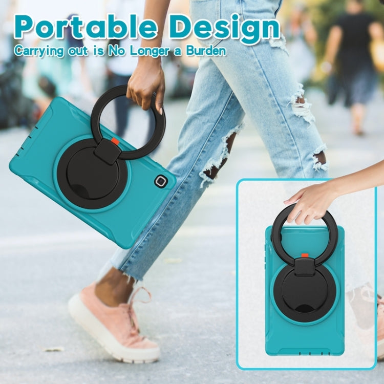 Shockproof TPU + PC Protective Case with 360 Degree Rotation Foldable Handle Grip Holder & Pen Slot For Samsung Galaxy Tab A7 Lite T220(Blue) - iPad mini (2019) / mini 5 Cases by buy2fix | Online Shopping UK | buy2fix