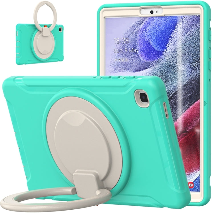 Shockproof TPU + PC Protective Case with 360 Degree Rotation Foldable Handle Grip Holder & Pen Slot For Samsung Galaxy Tab A7 Lite T220(Mint Green) - iPad mini (2019) / mini 5 Cases by buy2fix | Online Shopping UK | buy2fix