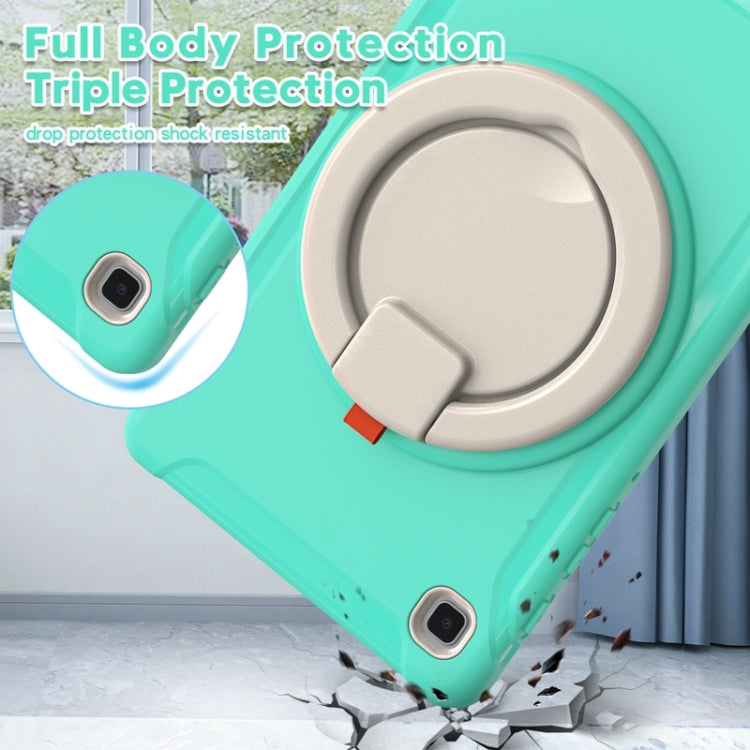 Shockproof TPU + PC Protective Case with 360 Degree Rotation Foldable Handle Grip Holder & Pen Slot For Samsung Galaxy Tab A7 Lite T220(Mint Green) - iPad mini (2019) / mini 5 Cases by buy2fix | Online Shopping UK | buy2fix