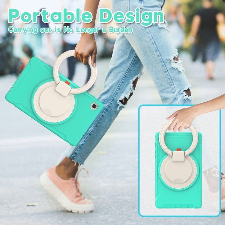 Shockproof TPU + PC Protective Case with 360 Degree Rotation Foldable Handle Grip Holder & Pen Slot For Samsung Galaxy Tab A7 Lite T220(Mint Green) - iPad mini (2019) / mini 5 Cases by buy2fix | Online Shopping UK | buy2fix