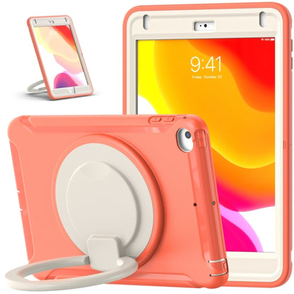 Shockproof TPU + PC Protective Case with 360 Degree Rotation Foldable Handle Grip Holder & Pen Slot For iPad mini 5 / 4(Living Coral) - iPad mini (2019) / mini 5 Cases by buy2fix | Online Shopping UK | buy2fix