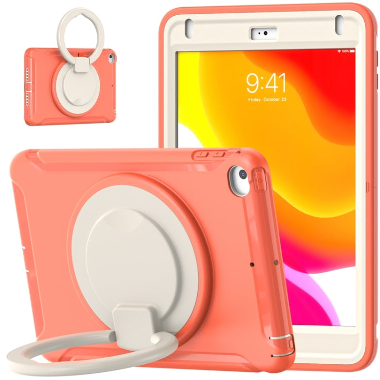 Shockproof TPU + PC Protective Case with 360 Degree Rotation Foldable Handle Grip Holder & Pen Slot For iPad mini 5 / 4(Living Coral) - iPad mini (2019) / mini 5 Cases by buy2fix | Online Shopping UK | buy2fix