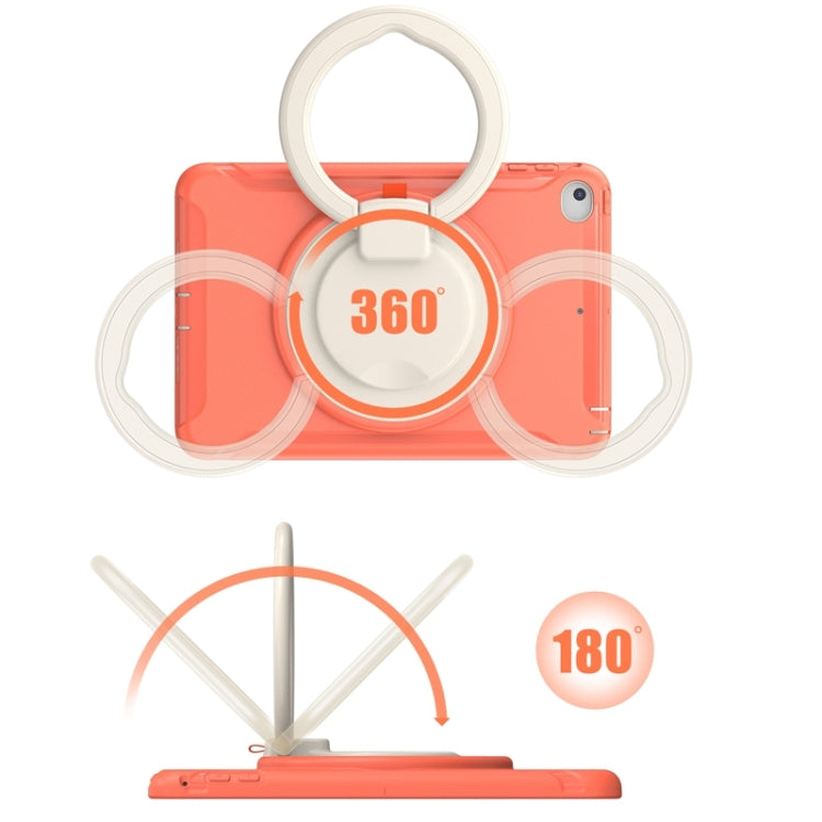 Shockproof TPU + PC Protective Case with 360 Degree Rotation Foldable Handle Grip Holder & Pen Slot For iPad mini 5 / 4(Living Coral) - iPad mini (2019) / mini 5 Cases by buy2fix | Online Shopping UK | buy2fix