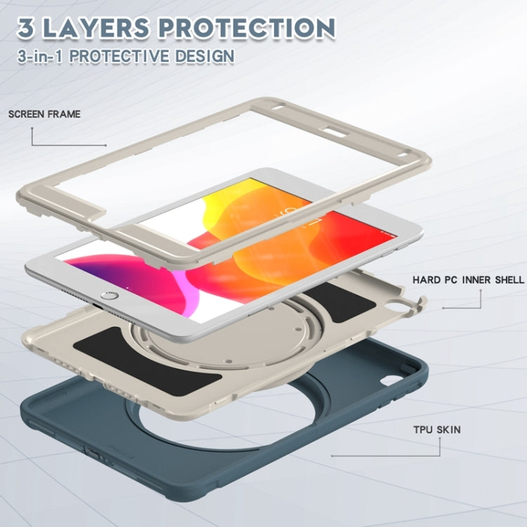 Shockproof TPU + PC Protective Case with 360 Degree Rotation Foldable Handle Grip Holder & Pen Slot For iPad mini 5 / 4(Cornflower Blue) - iPad mini (2019) / mini 5 Cases by buy2fix | Online Shopping UK | buy2fix