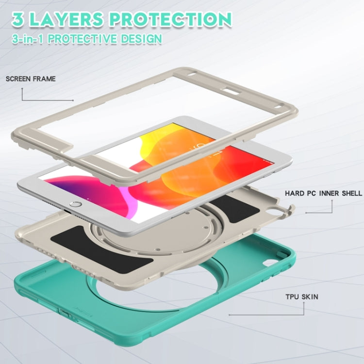 Shockproof TPU + PC Protective Case with 360 Degree Rotation Foldable Handle Grip Holder & Pen Slot For iPad mini 5 / 4(Mint Green) - iPad mini (2019) / mini 5 Cases by buy2fix | Online Shopping UK | buy2fix