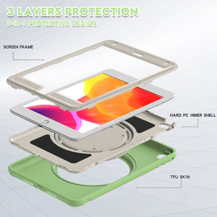 Shockproof TPU + PC Protective Case with 360 Degree Rotation Foldable Handle Grip Holder & Pen Slot For iPad mini 5 / 4(Matcha Green) - iPad mini (2019) / mini 5 Cases by buy2fix | Online Shopping UK | buy2fix