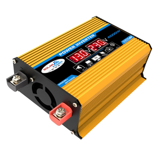 Tang II Generation 12V to 110V 4000W Modified Square Wave Car Power Inverter(Yellow) by buy2fix