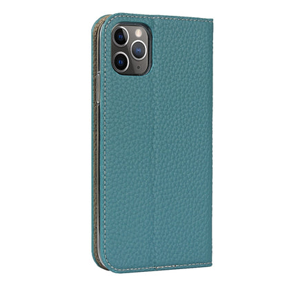 For iPhone 11 Pro Litchi Genuine Leather Phone Case (Sky Blue) - iPhone 11 Pro Cases by buy2fix | Online Shopping UK | buy2fix