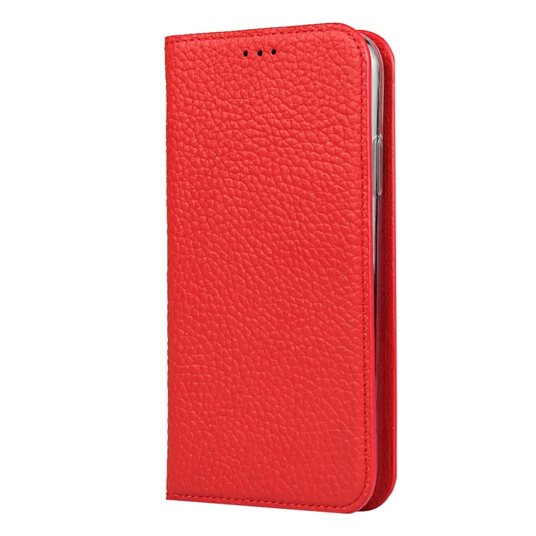 For iPhone 11 Pro Litchi Genuine Leather Phone Case (Red) - iPhone 11 Pro Cases by buy2fix | Online Shopping UK | buy2fix