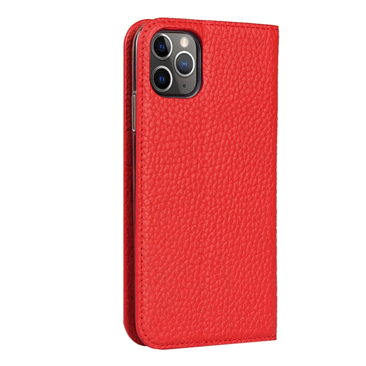 For iPhone 11 Pro Max Litchi Genuine Leather Phone Case (Red) - iPhone 11 Pro Max Cases by buy2fix | Online Shopping UK | buy2fix