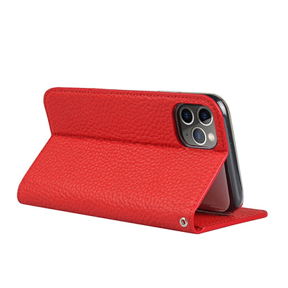 For iPhone 11 Pro Max Litchi Genuine Leather Phone Case (Red) - iPhone 11 Pro Max Cases by buy2fix | Online Shopping UK | buy2fix