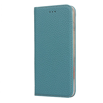 Litchi Genuine Leather Phone Case For iPhone 7 Plus / 8 Plus(Sky Blue) - More iPhone Cases by buy2fix | Online Shopping UK | buy2fix