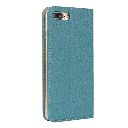 Litchi Genuine Leather Phone Case For iPhone 7 Plus / 8 Plus(Sky Blue) - More iPhone Cases by buy2fix | Online Shopping UK | buy2fix