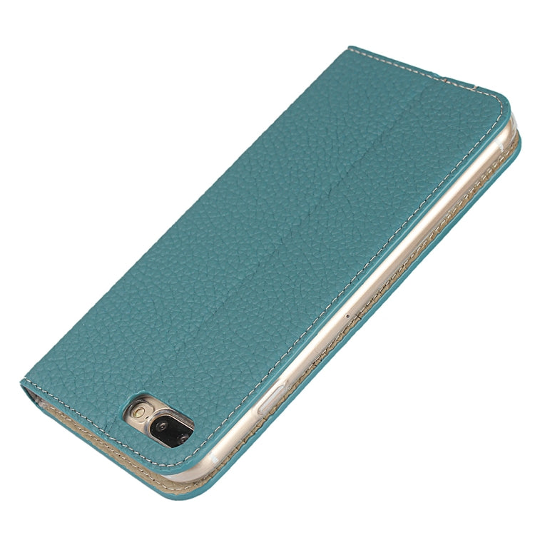 Litchi Genuine Leather Phone Case For iPhone 7 Plus / 8 Plus(Sky Blue) - More iPhone Cases by buy2fix | Online Shopping UK | buy2fix