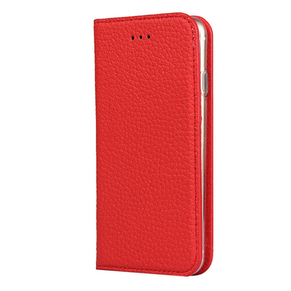 Litchi Genuine Leather Phone Case For iPhone 6 & 6s(Red) - More iPhone Cases by buy2fix | Online Shopping UK | buy2fix