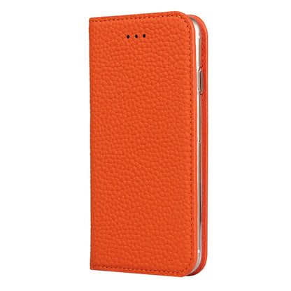 Litchi Genuine Leather Phone Case For iPhone 6 Plus & 6s Plus(Orange) - More iPhone Cases by buy2fix | Online Shopping UK | buy2fix