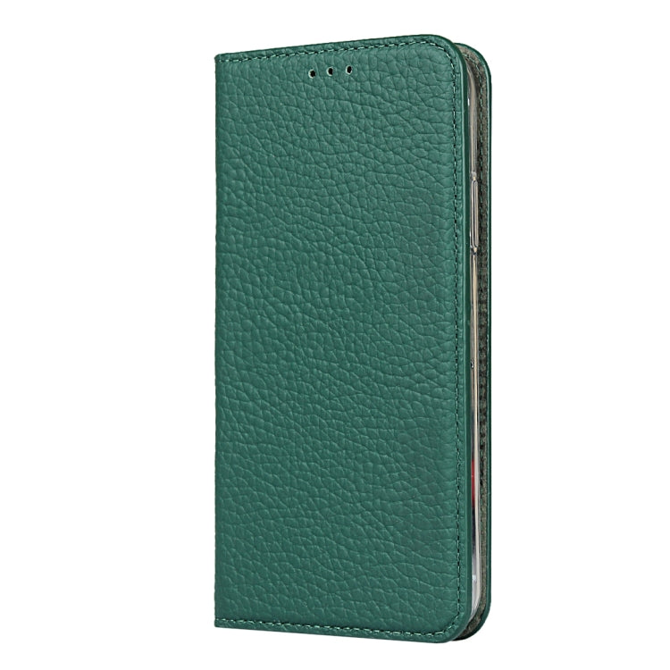 For iPhone XS Max Litchi Genuine Leather Phone Case(Green) - More iPhone Cases by buy2fix | Online Shopping UK | buy2fix